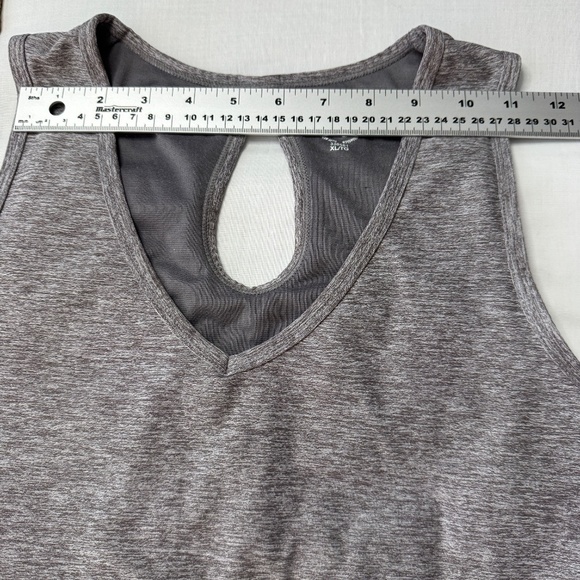 Tuff‎ Athletics Women's Workout Athletic Tank Top Shelf Bra Gray XL Activewear - Picture 10 of 13